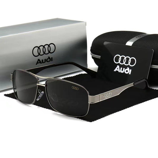 Audi Glasses UV400 Polarized Rectangle Sunglasses for Men Women Driving Motorcycle Cycling Glasses with AntiGlare Lens 553