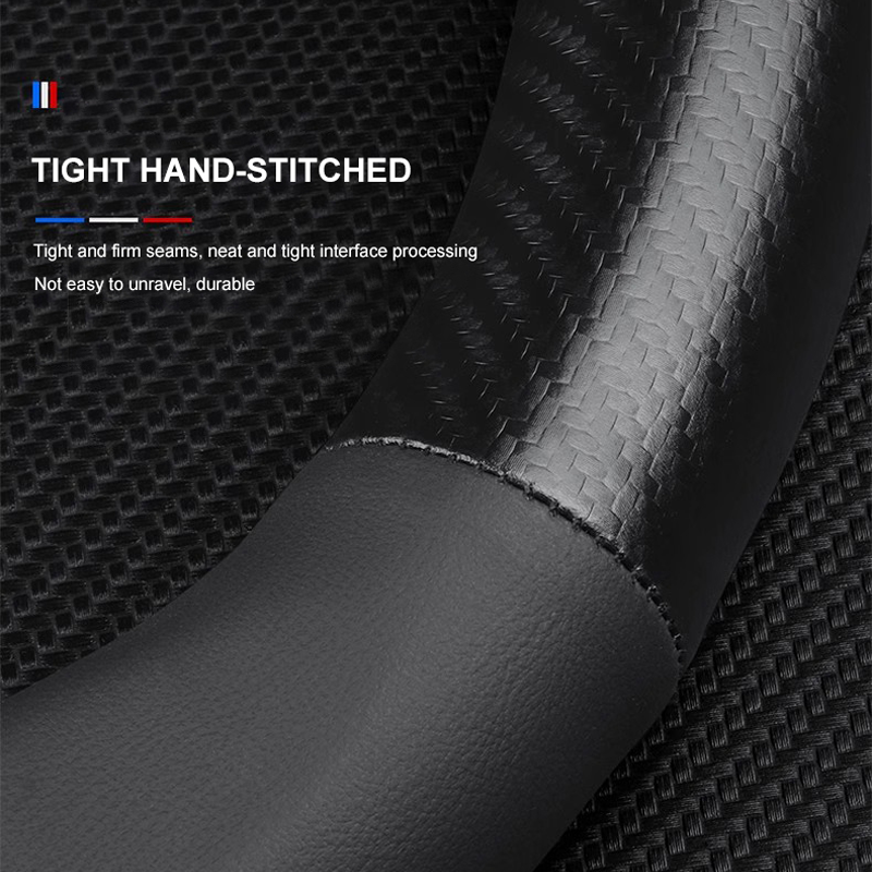 Mercedes-Benz Steering Wheel Cover – Fits 37.5–38.5 cm (14.76–15.16 in), Genuine Leather, Anti-Slip