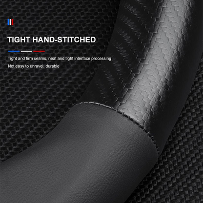 Mercedes-Benz Steering Wheel Cover – Fits 37.5–38.5 cm (14.76–15.16 in), Genuine Leather, Anti-Slip