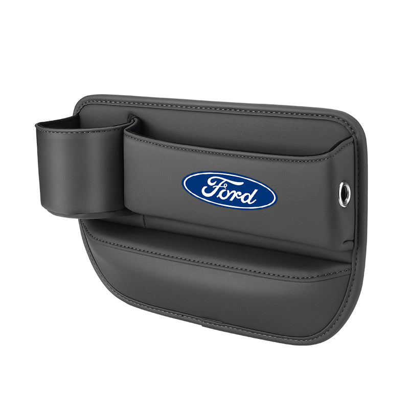 Car seat gap storage box with cup holder suitable for Ford