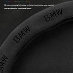 Car steering wheel cover in carbon fiber suede style suitable for BMW