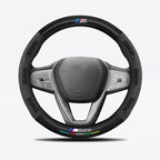Car steering wheel cover in carbon fiber suede style suitable for BMW M Performance