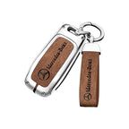 Zinc alloy genuine leather car key case for Mercedes-Benz series