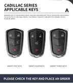 Zinc alloy genuine leather car key case for Cadillac series