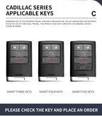 Zinc alloy genuine leather car key case for Cadillac series
