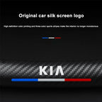 Carbon fiber genuine leather car steering wheel cover for Kia