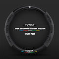 Car steering wheel cover in carbon fiber suede style suitable for Toyota