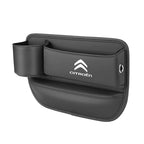 Car seat gap storage box with cup holder suitable for Citroen
