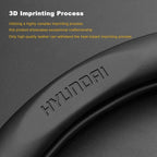 3D Embossed Genuine Leather Steering Wheel Cover For Hyundai