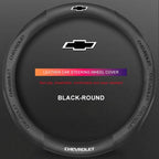 3D Embossed Genuine Leather Steering Wheel Cover For Chevrolet