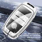 Zinc alloy genuine leather car key case for Kia series