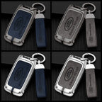 Zinc alloy genuine leather car key case for Land Rover series