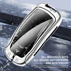 Zinc alloy genuine leather car key case for Tesla series