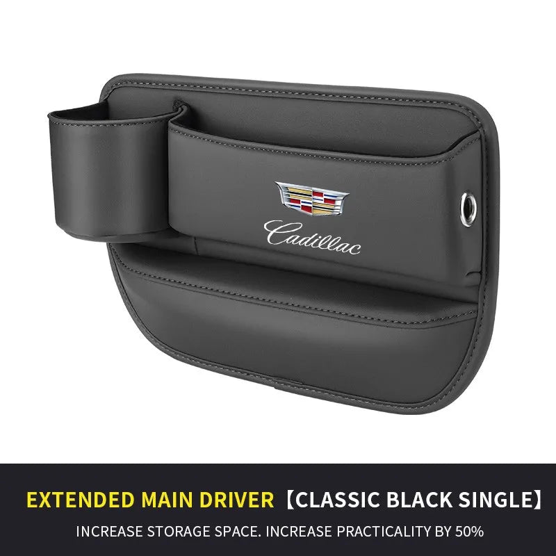 Car seat gap storage box with cup holder suitable for Cadillac