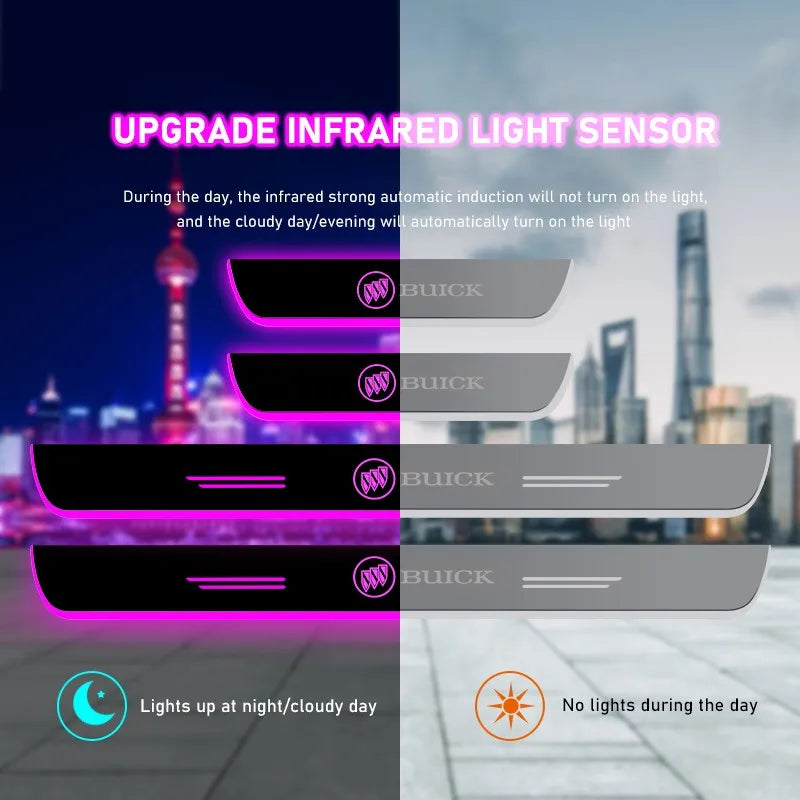 Customizable LED Car Pedal Lights For Buick