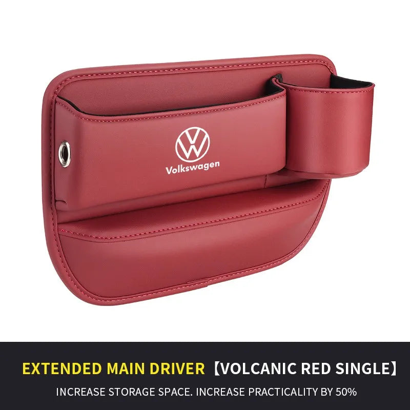 Car seat gap storage box with cup holder suitable for Volkswagen