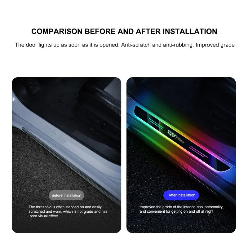 Customizable LED Car Pedal Lights For Cadillac