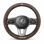 3D Embossed Genuine Leather Steering Wheel Cover For Lexus