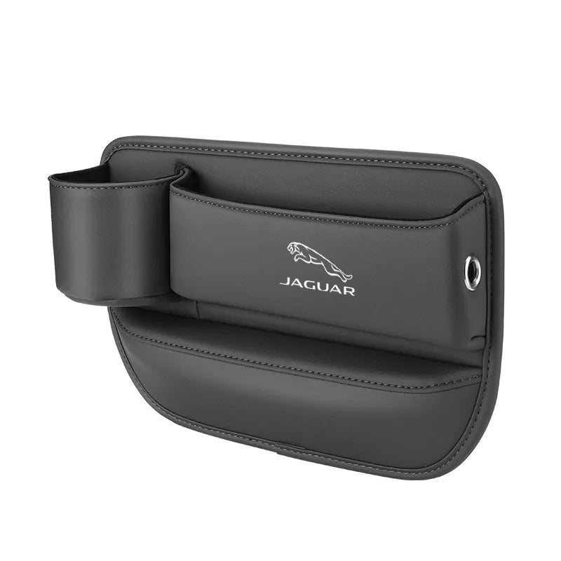 Car seat gap storage box with cup holder suitable for Jaguar