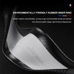 Carbon fiber genuine leather car steering wheel cover for BMW