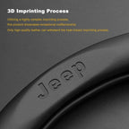 3D Embossed Genuine Leather Steering Wheel Cover For Jeep