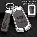 Zinc alloy genuine leather car key case for Cadillac series