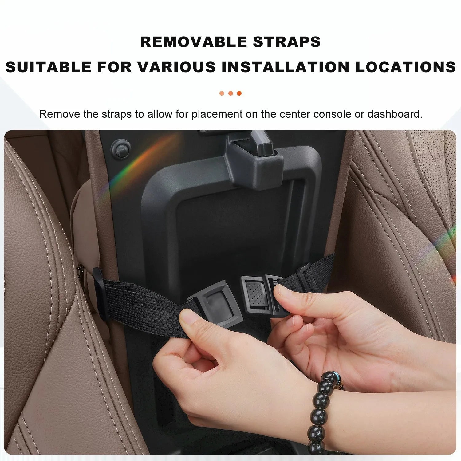 Premium Leather Car Seat Back Tissue Holder for Mercedes-Benz