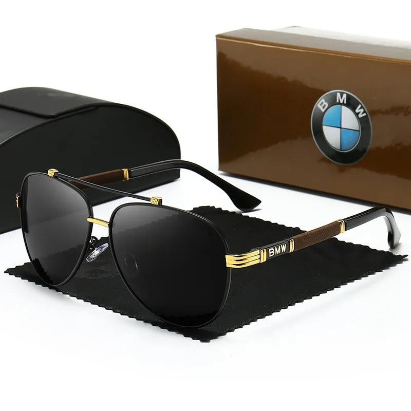 Premium Polarized Aviator Sunglasses Set For BMW