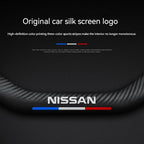 Carbon fiber genuine leather car steering wheel cover for Nissan