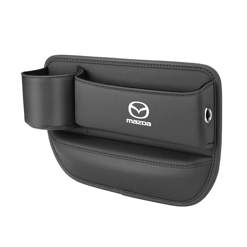 Car seat gap storage box with cup holder suitable for Mazda