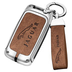 Zinc alloy genuine leather car key case for Jaguar series