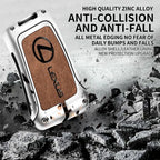 Zinc alloy genuine leather car key case for Lexus series