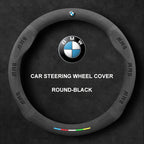 Alcantara Suede 3D Embossed Steering Wheel Cover For BMW