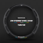 Car steering wheel cover in carbon fiber suede style suitable for Honda