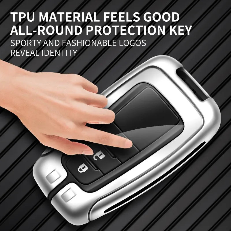 Zinc alloy genuine leather car key case for Toyota series