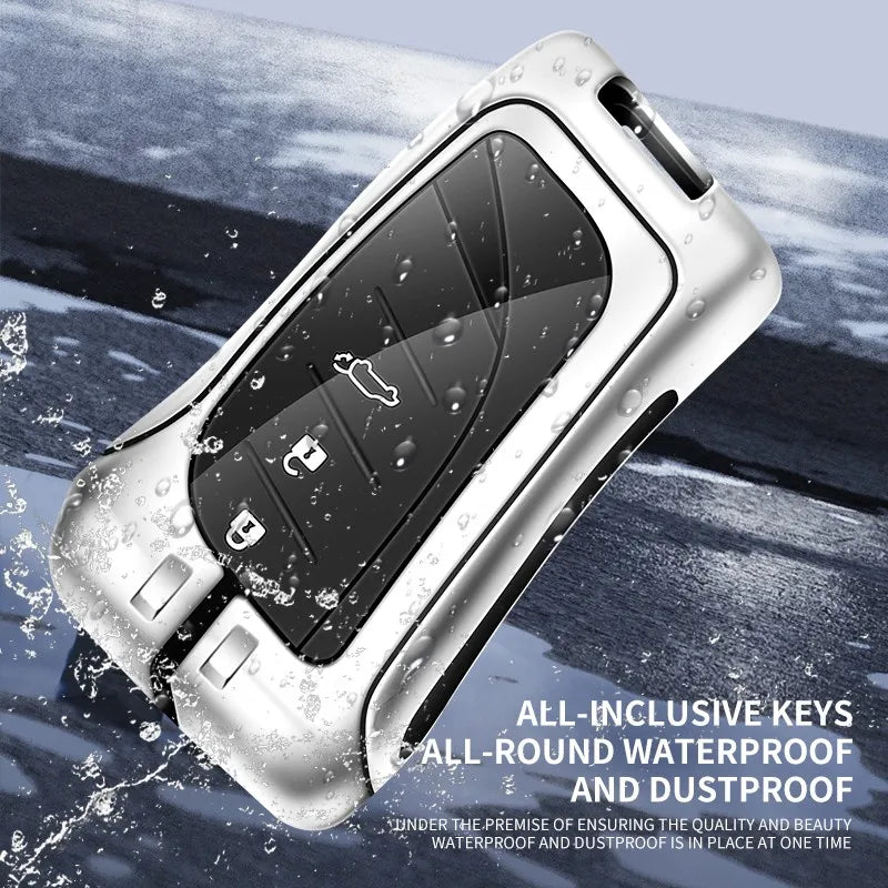 Zinc alloy genuine leather car key case for Lexus series