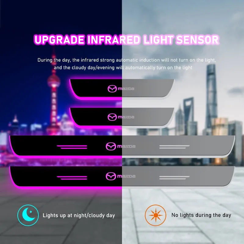 Customizable LED Car Pedal Lights For Mazda
