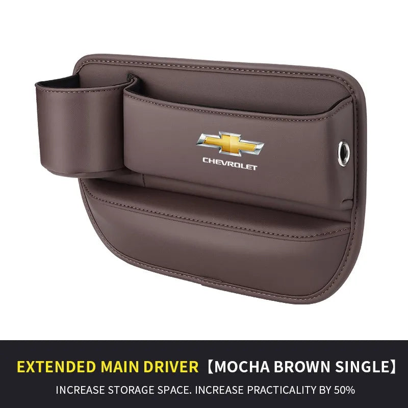 Car seat gap storage box with cup holder suitable for Chevrolet