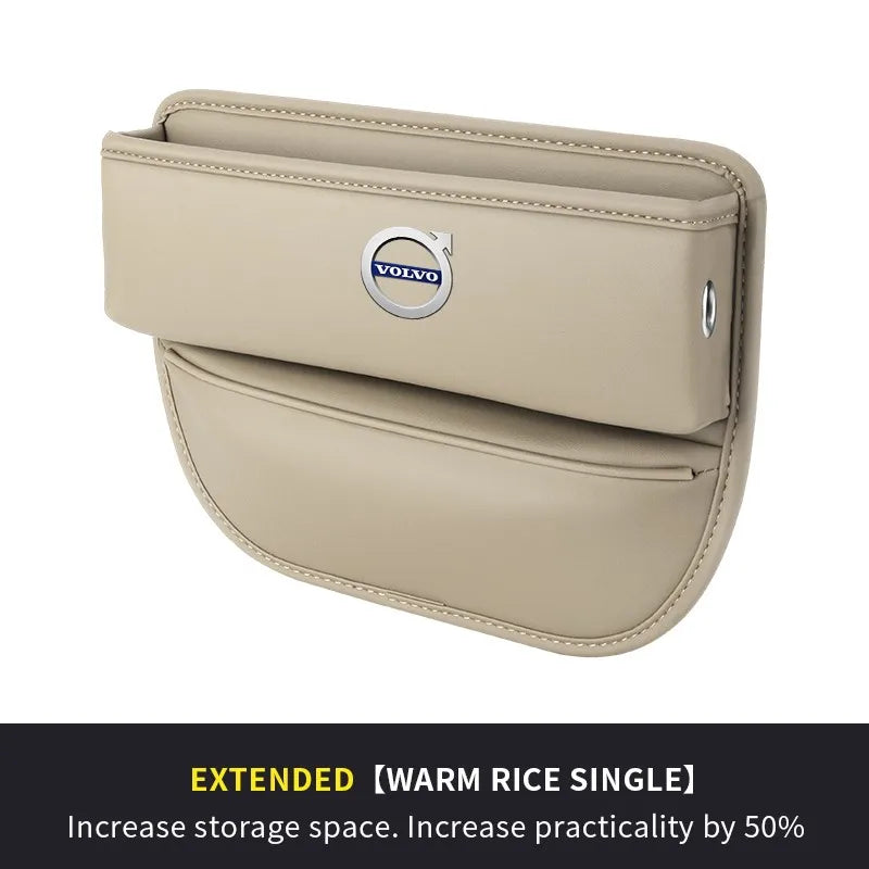 Car seat gap leather storage box suitable for Volvo