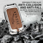 Zinc alloy genuine leather car key case for Jaguar series