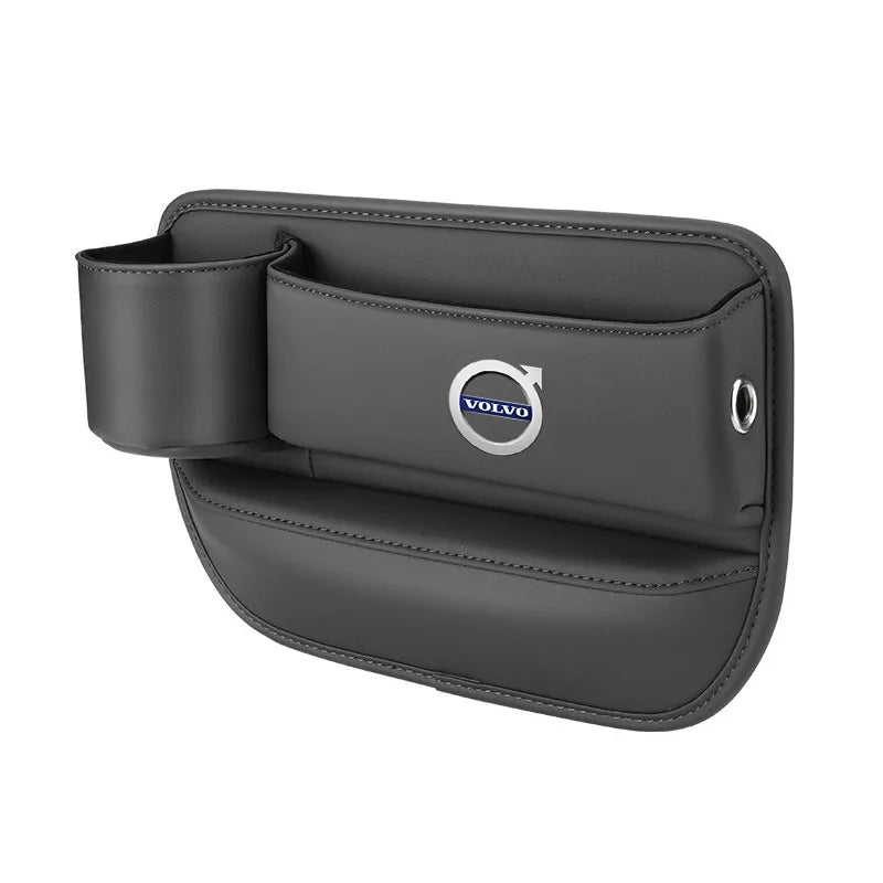 Car seat gap storage box with cup holder suitable for Volvo