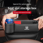 Car seat gap storage box with cup holder suitable for Honda