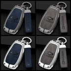 Zinc alloy genuine leather car key case for Chevrolet series