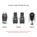 Zinc alloy genuine leather car key case for Mercedes-Benz series