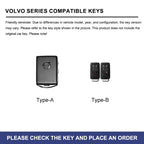Zinc alloy genuine leather car key case for Volvo series