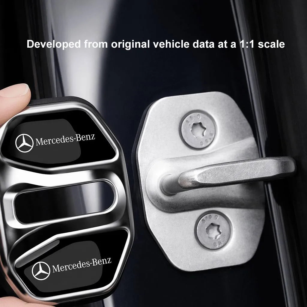 Stainless Steel Door Lock Striker Cover for Mercedes-Benz