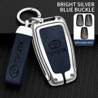 Zinc alloy genuine leather car key case for Toyota series