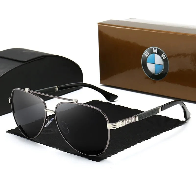Premium Polarized Aviator Sunglasses Set For BMW