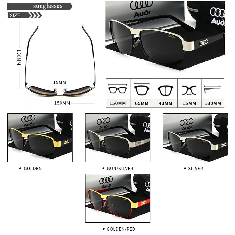 Premium Polarized Shield Sunglasses Set For Audi