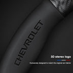 Carbon fiber genuine leather car steering wheel cover for Chevrolet